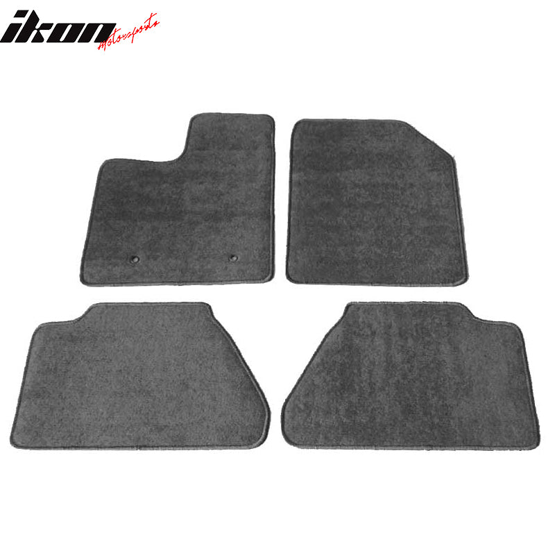 Car Floor Mat for 2007-2013 Ford Edge Gray Carpet 4PC Nylon