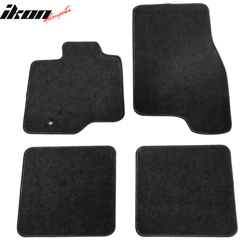 Car Floor Mat for 2003-2010 Ford Expedition Black Carpet 4PC Nylon