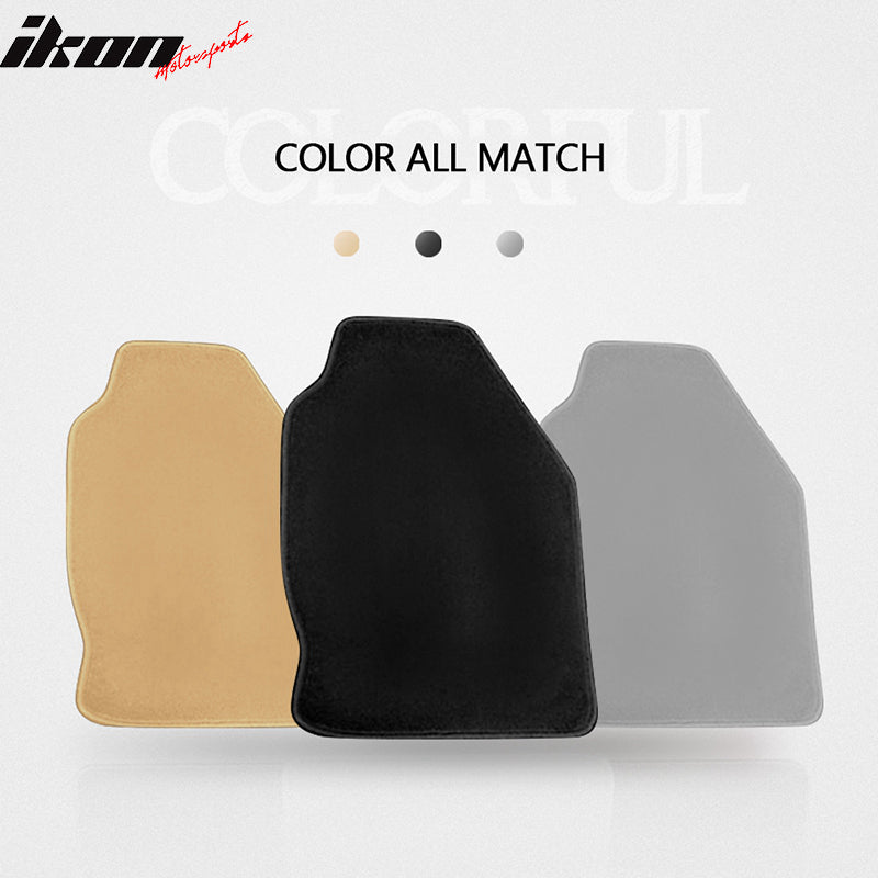 Car Floor Mat for 2000-2007 Ford Focus Black Carpet 4PC Nylon