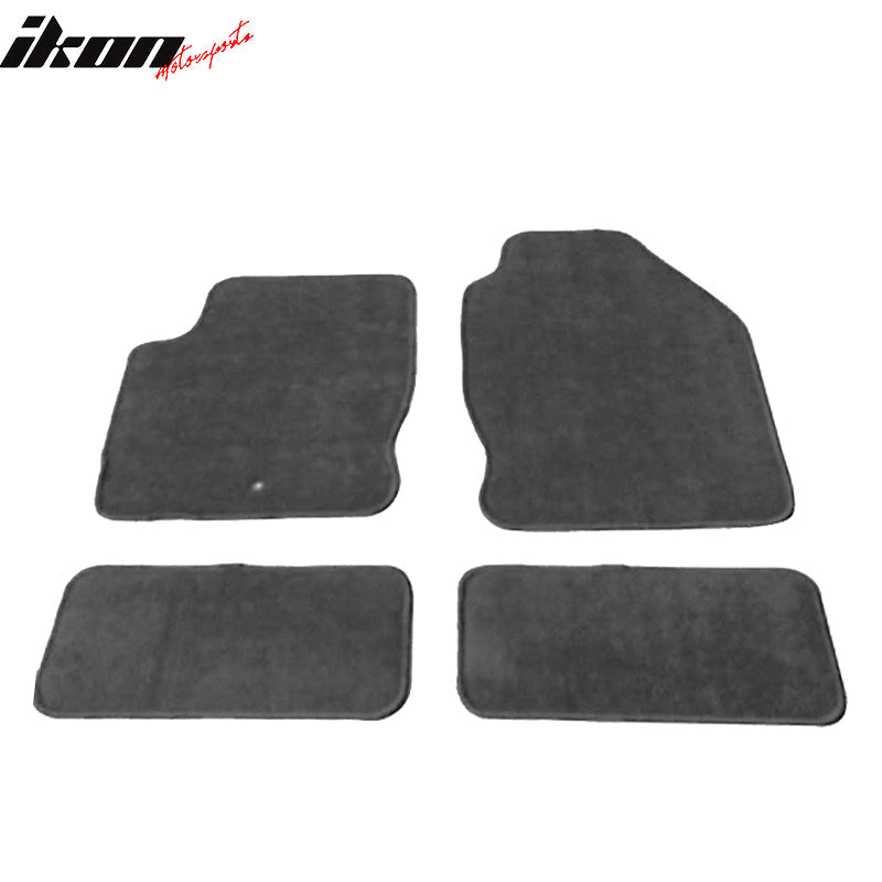 Car Floor Mat for 2000-2007 Ford Focus Gray 4PCS Anti-Slip Nylon
