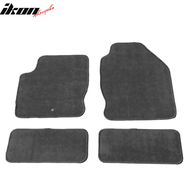 Car Floor Mat for 2000-2007 Ford Focus Gray 4PCS Anti-Slip Nylon