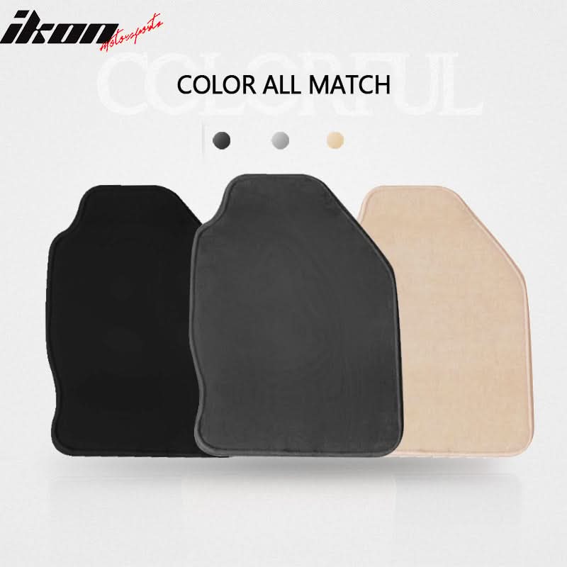 Car Floor Mat for 2000-2007 Ford Focus Gray 4PCS Anti-Slip Nylon