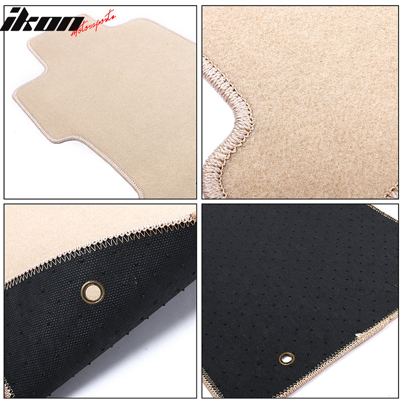 Car Floor Mat for 2011-2015 Ford Focus Beige Carpet 4PC Nylon