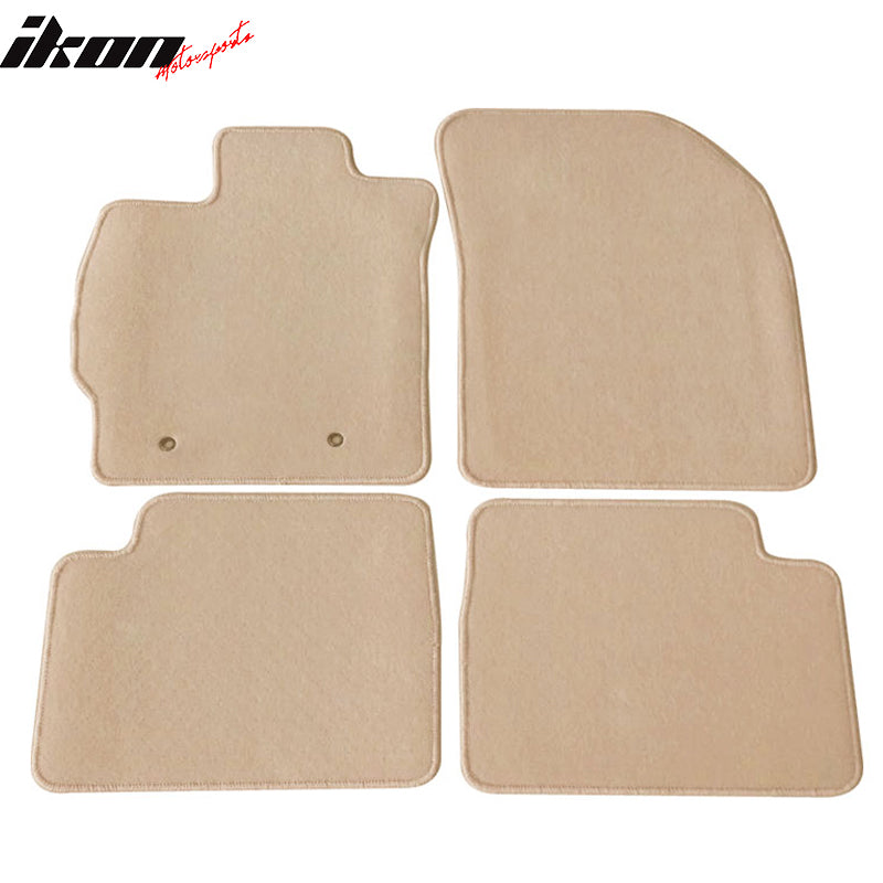 Car Floor Mat for 2008-2015 Scion xB Beige Carpet 4PC Nylon