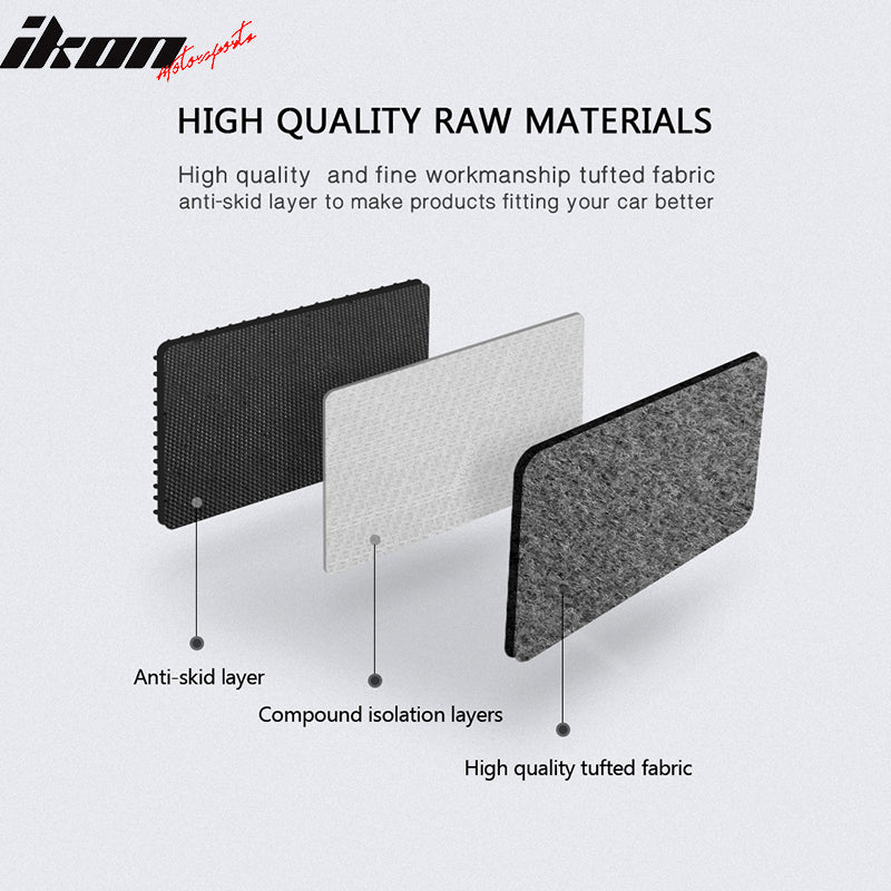 Car Floor Mat for 2008-2015 Scion xB Gray Carpet 4PC Nylon