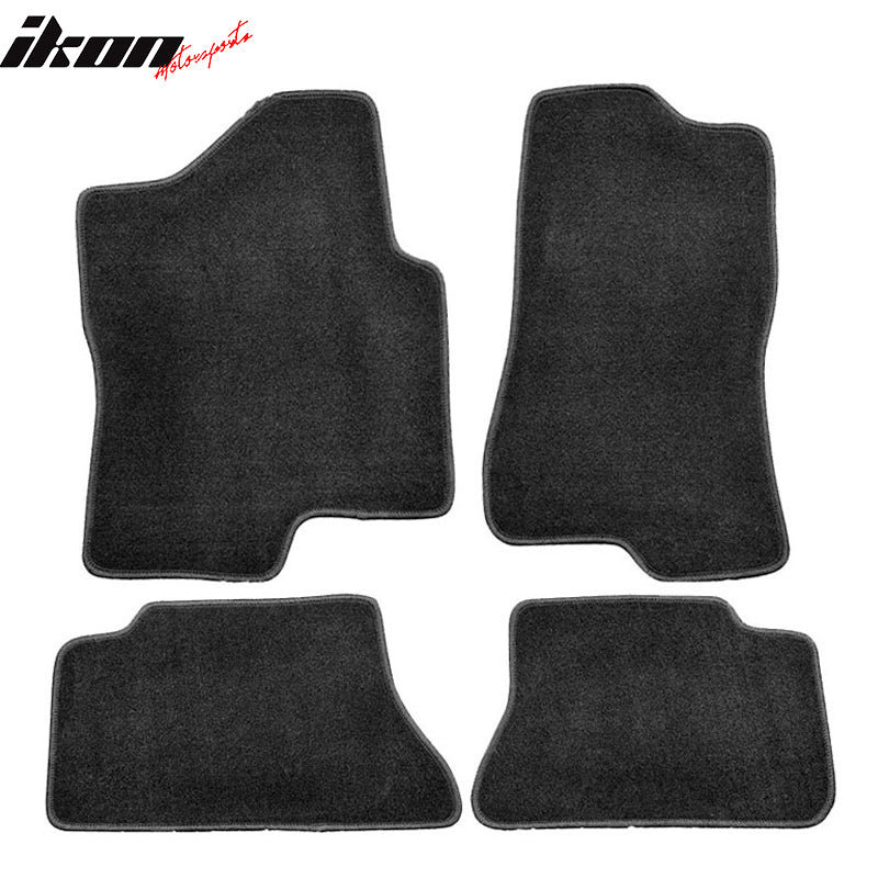 Car Floor Mat for 1999-2006 Chevrolet Silverado 1500 Crew Cab Black