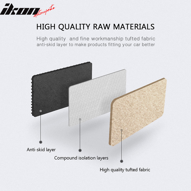 Car Floor Mat for 2010-2013 Mazda 3 Beige Carpet 4PC Nylon