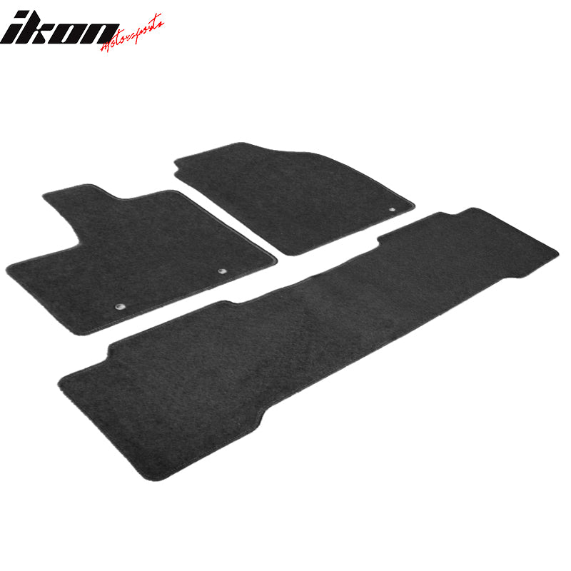 Car Floor Mat for 2001-2006 Acura MDX Black Carpet 3PC Nylon