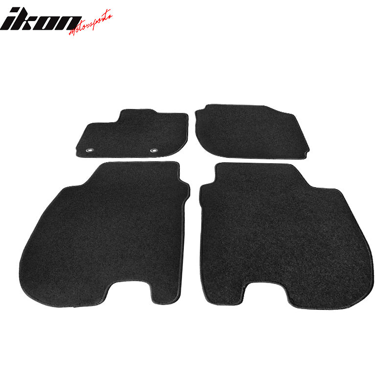 Car Floor Mat for 2015-2020 Honda Fit Black Carpet 4PC Nylon
