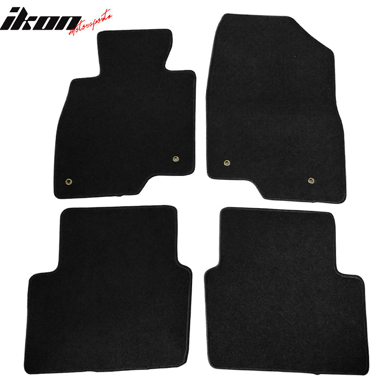 Car Floor Mat for 2014-2018 Mazda 3 Black Carpet 4PC Nylon