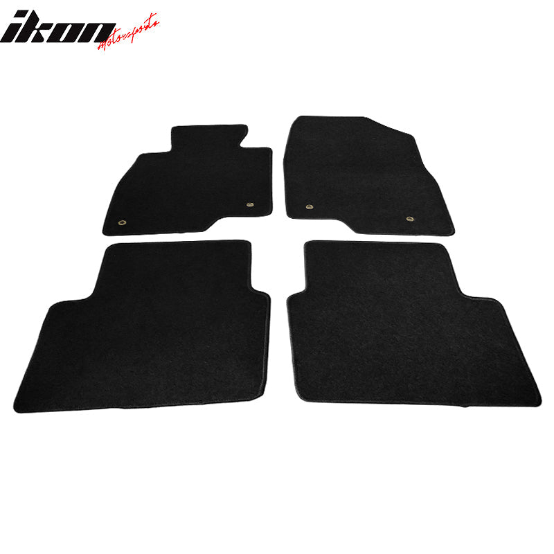 Car Floor Mat for 2014-2018 Mazda 3 Black Carpet 4PC Nylon