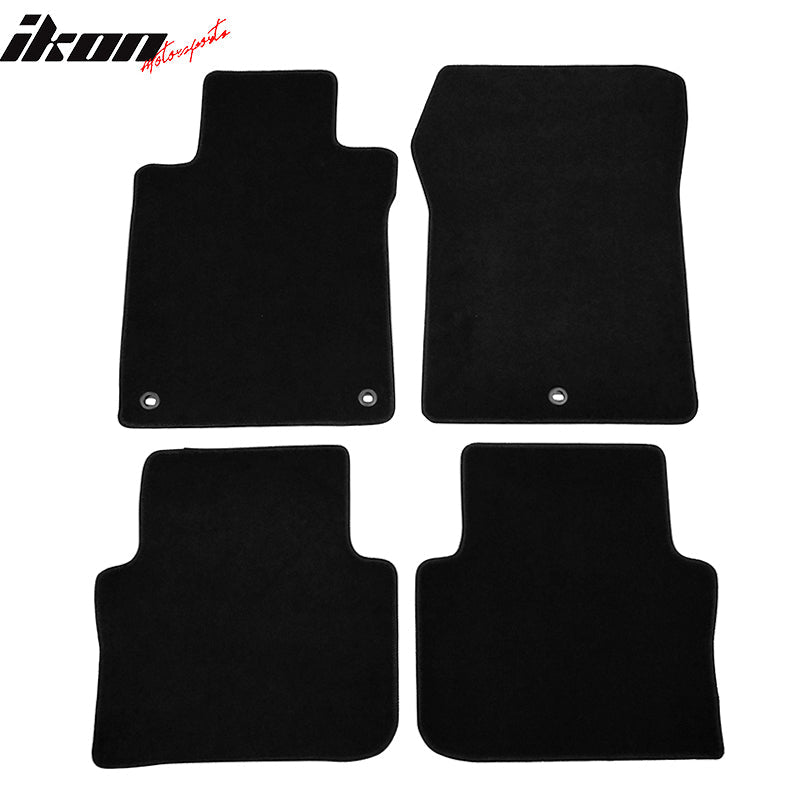 Car Floor Mat for 2015-2020 Acura TLX Black Carpet 4PC Nylon