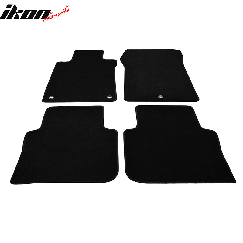 Car Floor Mat for 2015-2020 Acura TLX Black Carpet 4PC Nylon