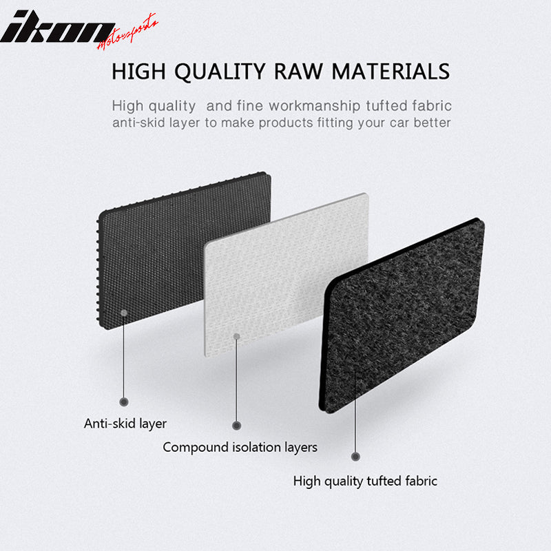 Car Floor Mat for 2010-14 Volkswagen MKIV Golf & GTI Black Carpet 4PC