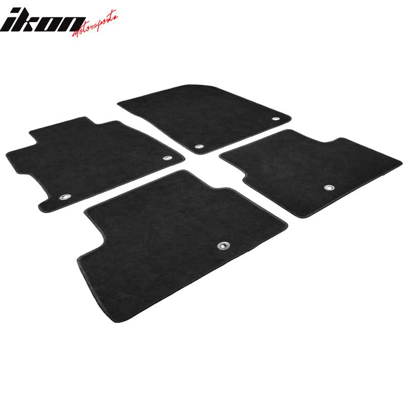 Car Floor Mat for 2013-2022 Acura ILX Black Front Rear Nylon 4PC