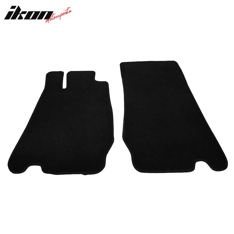Car Floor Mat for 2003-2012 Mercedes SL Black Anti Slip Nylon 2PCS
