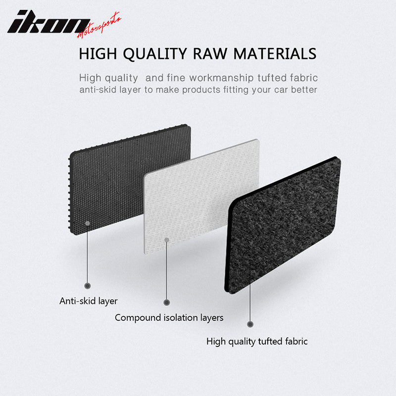 Car Floor Mat for 2011-2021 Nissan Frontier Crew Cab Nylon 3PC