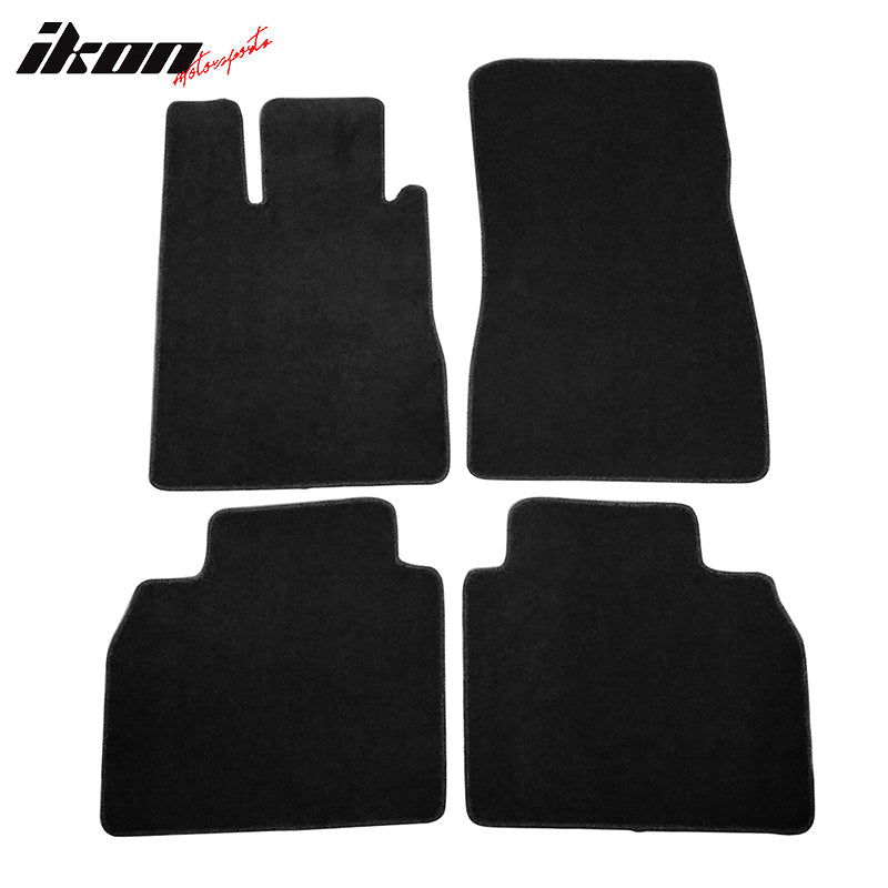 Car Floor Mat for 1998-2005 Mercedes S Class Black Nylon 4PCS