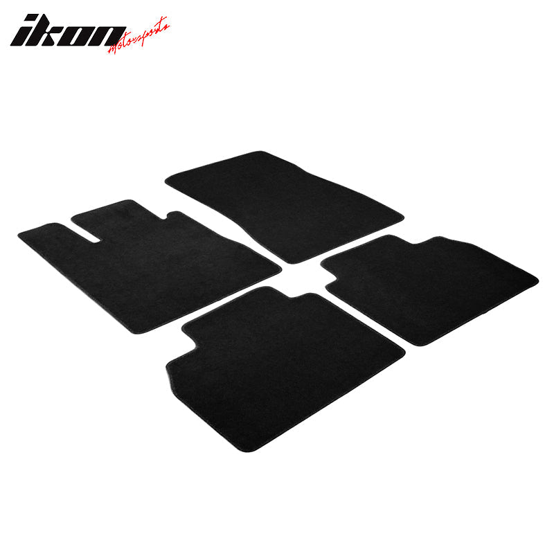 Car Floor Mat for 1998-2005 Mercedes S Class Black Nylon 4PCS