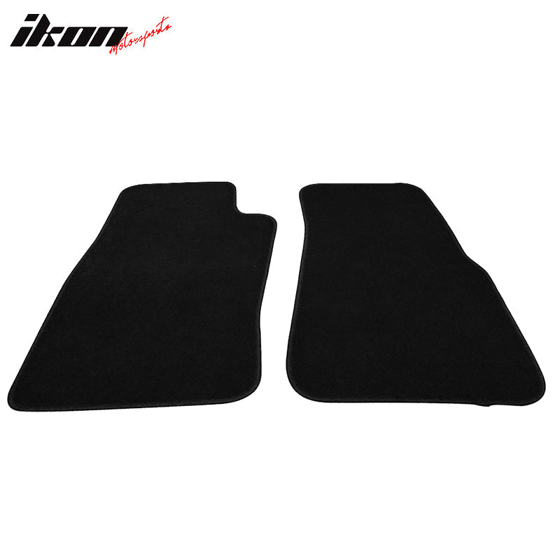 Car Floor Mat for 1996-2002 Ford Ranger Black Carpets Nylon 2Pc