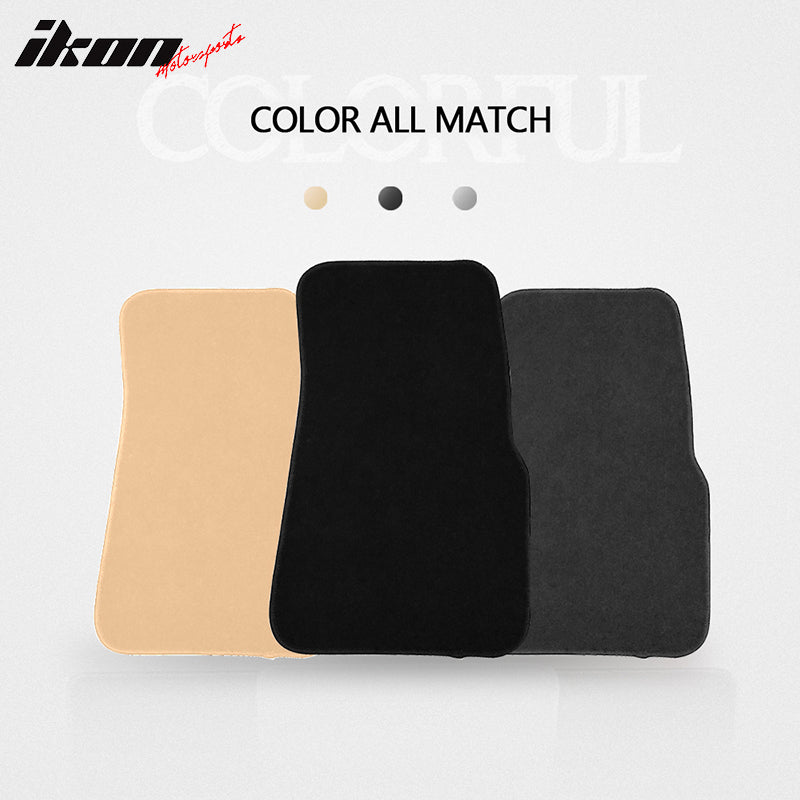Car Floor Mat for 1996-2002 Ford Ranger Black Carpets Nylon 2Pc