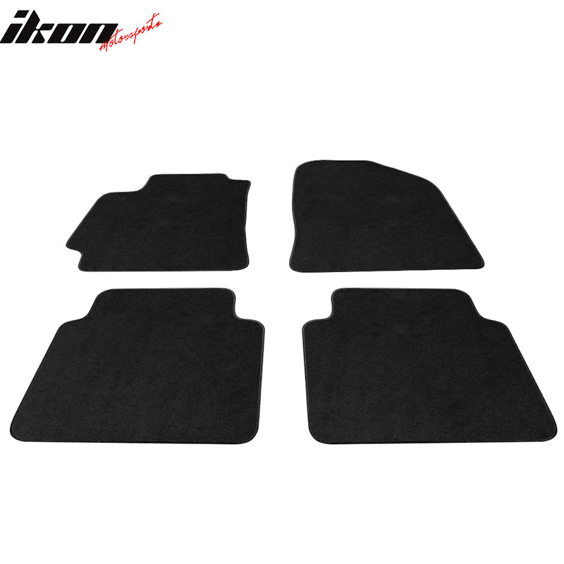 Car Floor Mat for 2017-2020 Hyundai Elantra Black Carpet Nylon 4PC