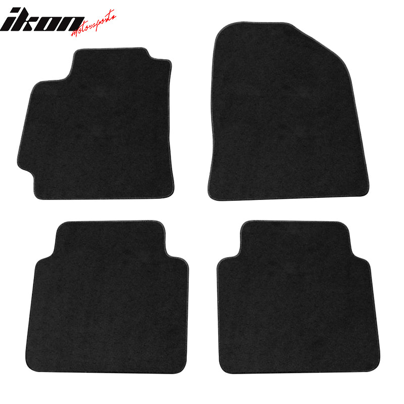 Car Floor Mat for 2017-2020 Hyundai Elantra Black Carpet Nylon 4PC