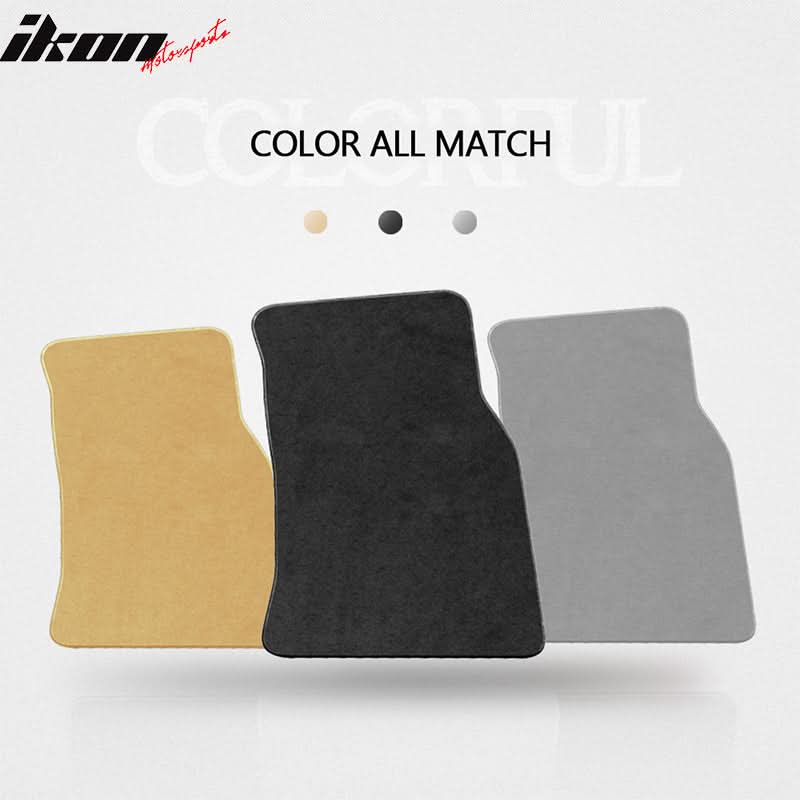 Car Floor Mat for 2002-2006 Mini Cooper Black Front Rear Nylon 4PC