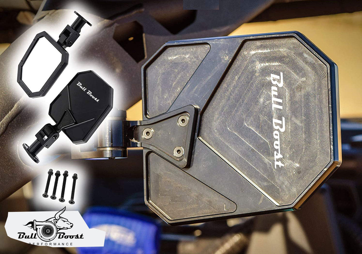 BILLET Rear Racing Side Mirrors For Can Am Maverick X3 Max Turbo R 2017-2023