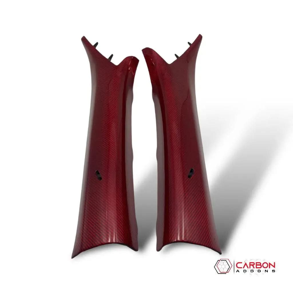 Custom Carbon Fiber Interior A-Pillars trim for 2016-2024 Chevy Camaro