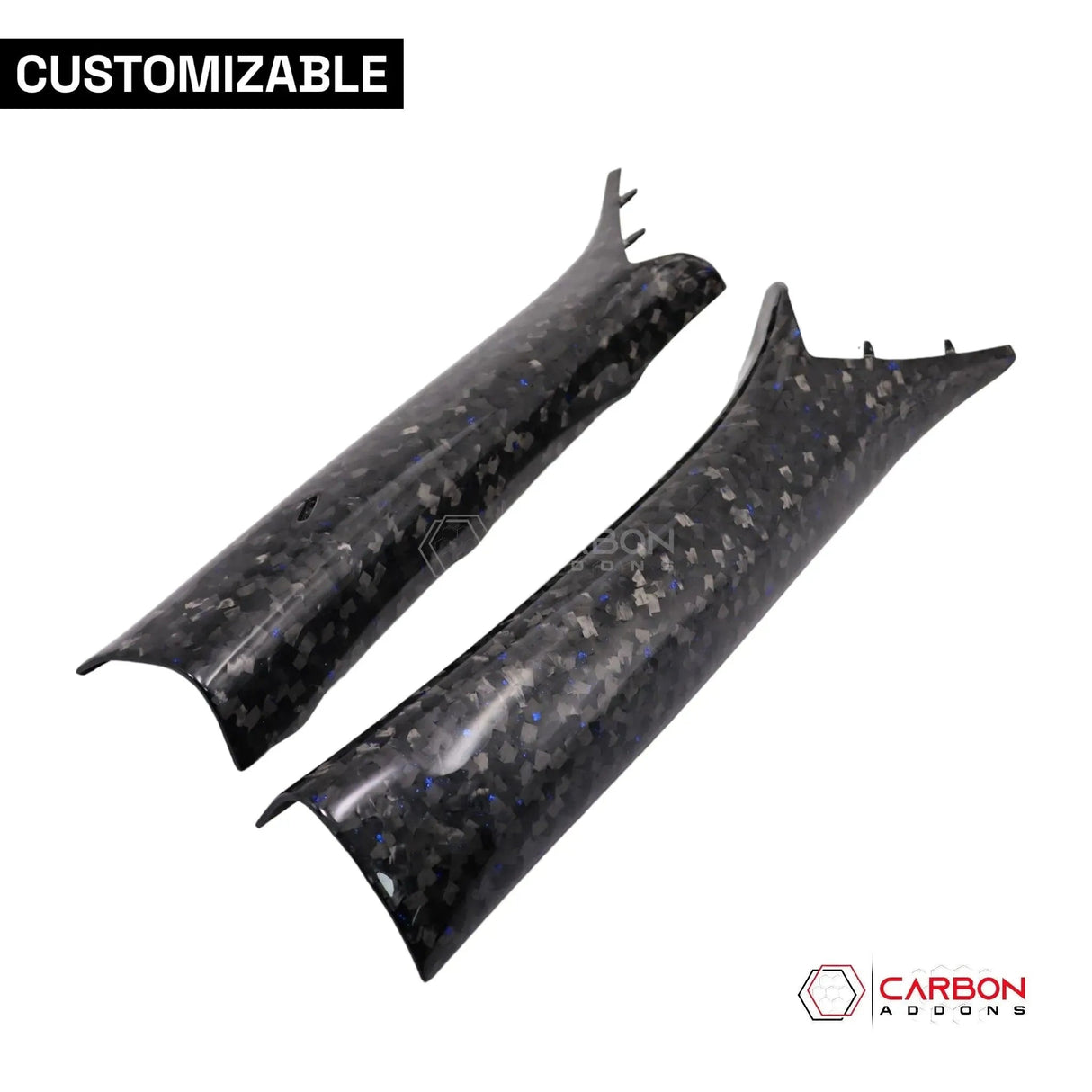 Custom Carbon Fiber Interior A-Pillars trim for 2016-2024 Chevy Camaro