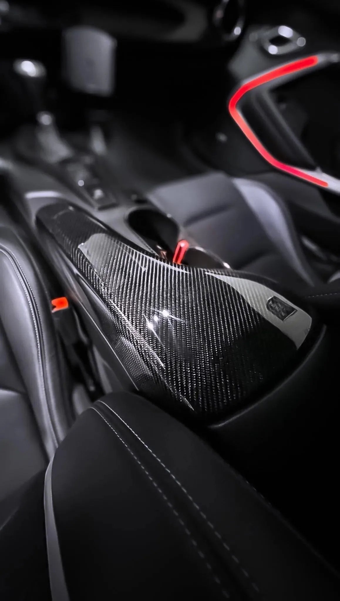 Customizable 2016-2024 Camaro Carbon Fiber Center Console Arm Rest