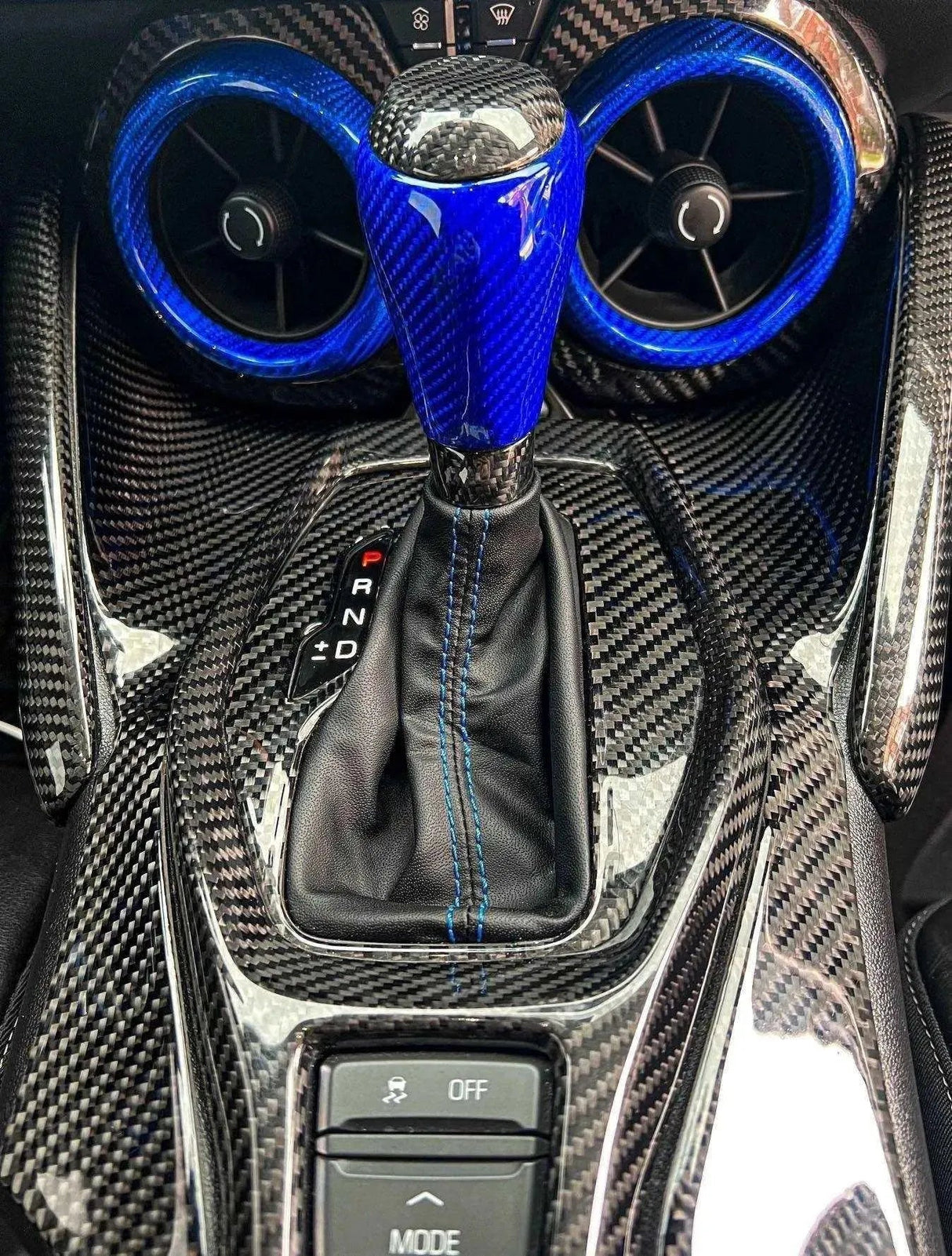 Customizable Carbon Fiber Automatic Shift Knob for 2016-2024 Chevy Camaro