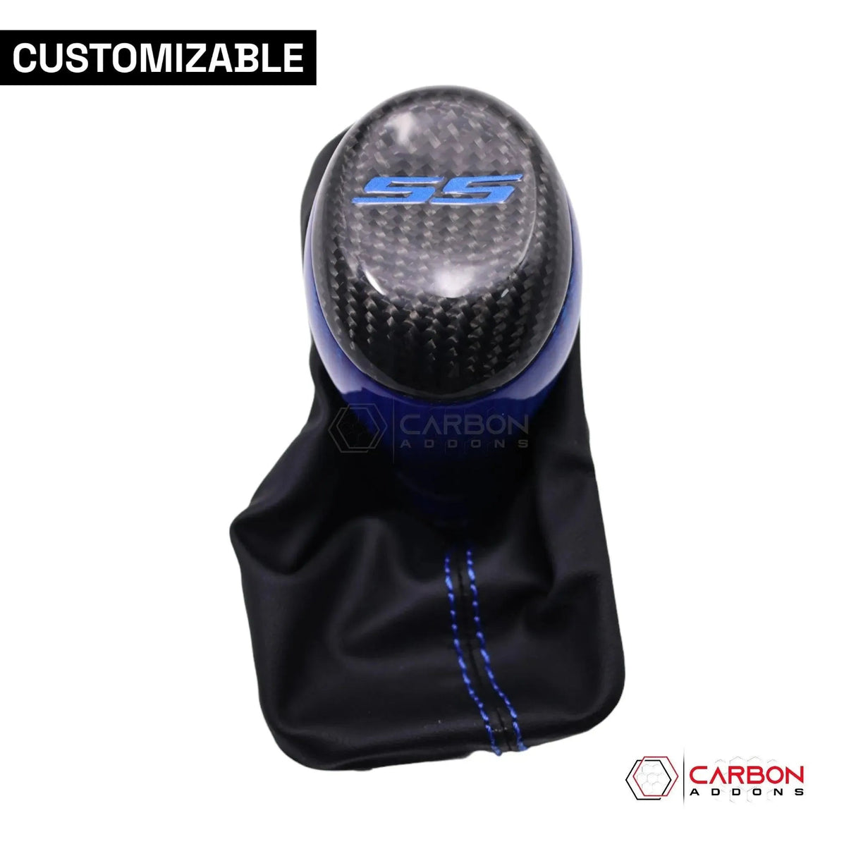 Customizable Carbon Fiber Automatic Shift Knob for 2016-2024 Chevy Camaro