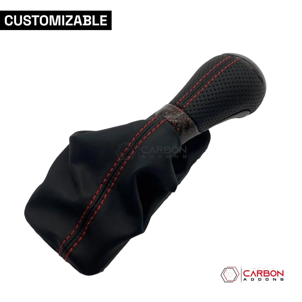 Customizable Carbon Fiber Automatic Shift Knob for 2016-2024 Chevy Camaro