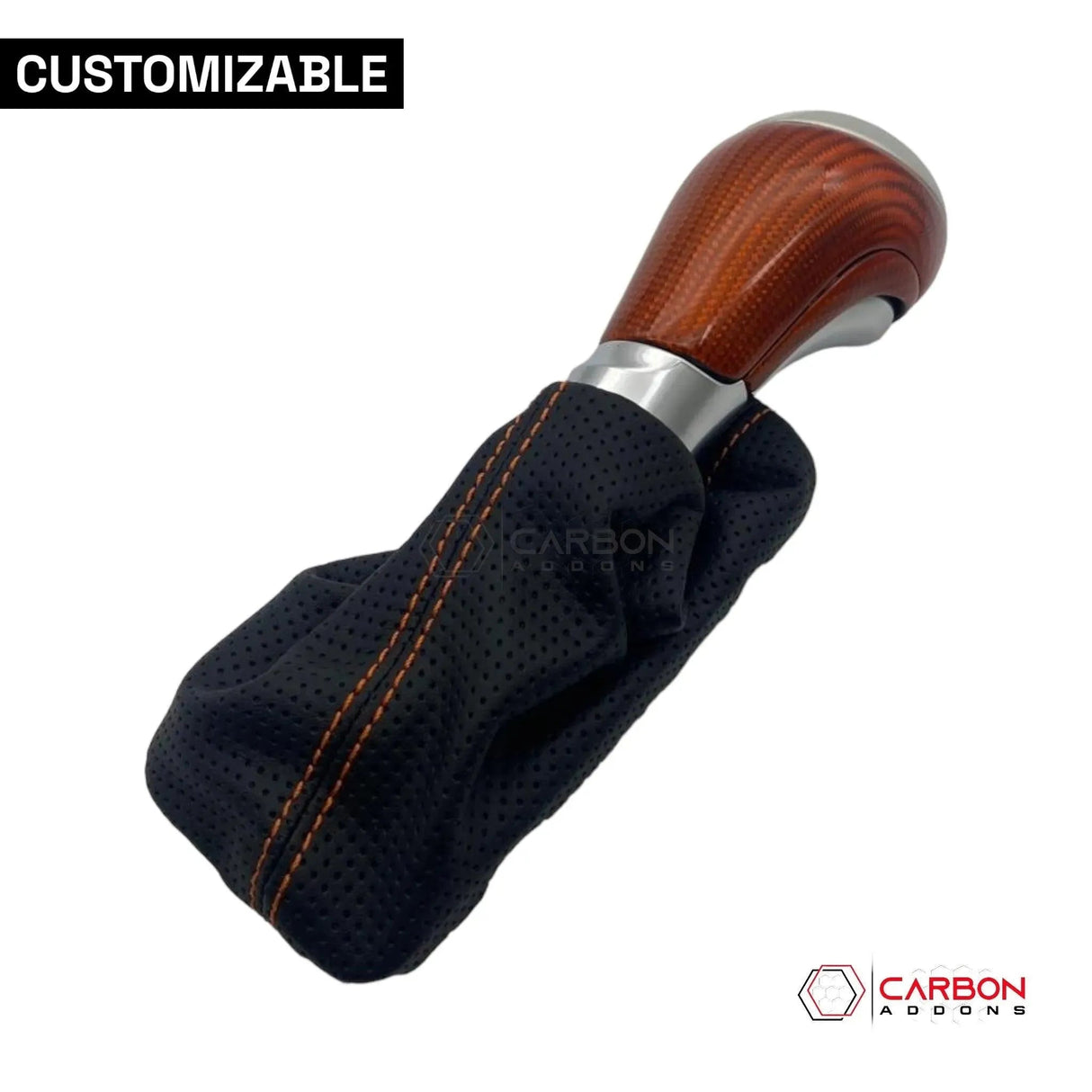 Customizable Carbon Fiber Automatic Shift Knob for 2016-2024 Chevy Camaro