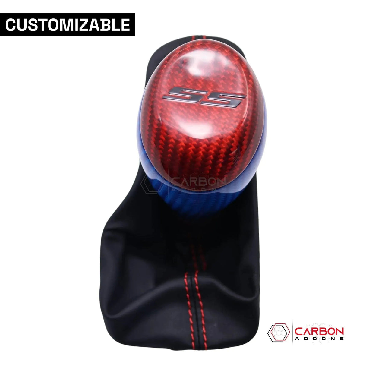 Customizable Carbon Fiber Automatic Shift Knob for 2016-2024 Chevy Camaro