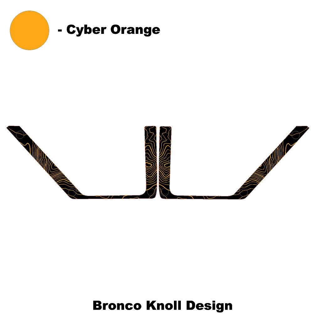Topo Front Door Net Trim Overlay Kit (Printed Series) - 2021+ Bronco