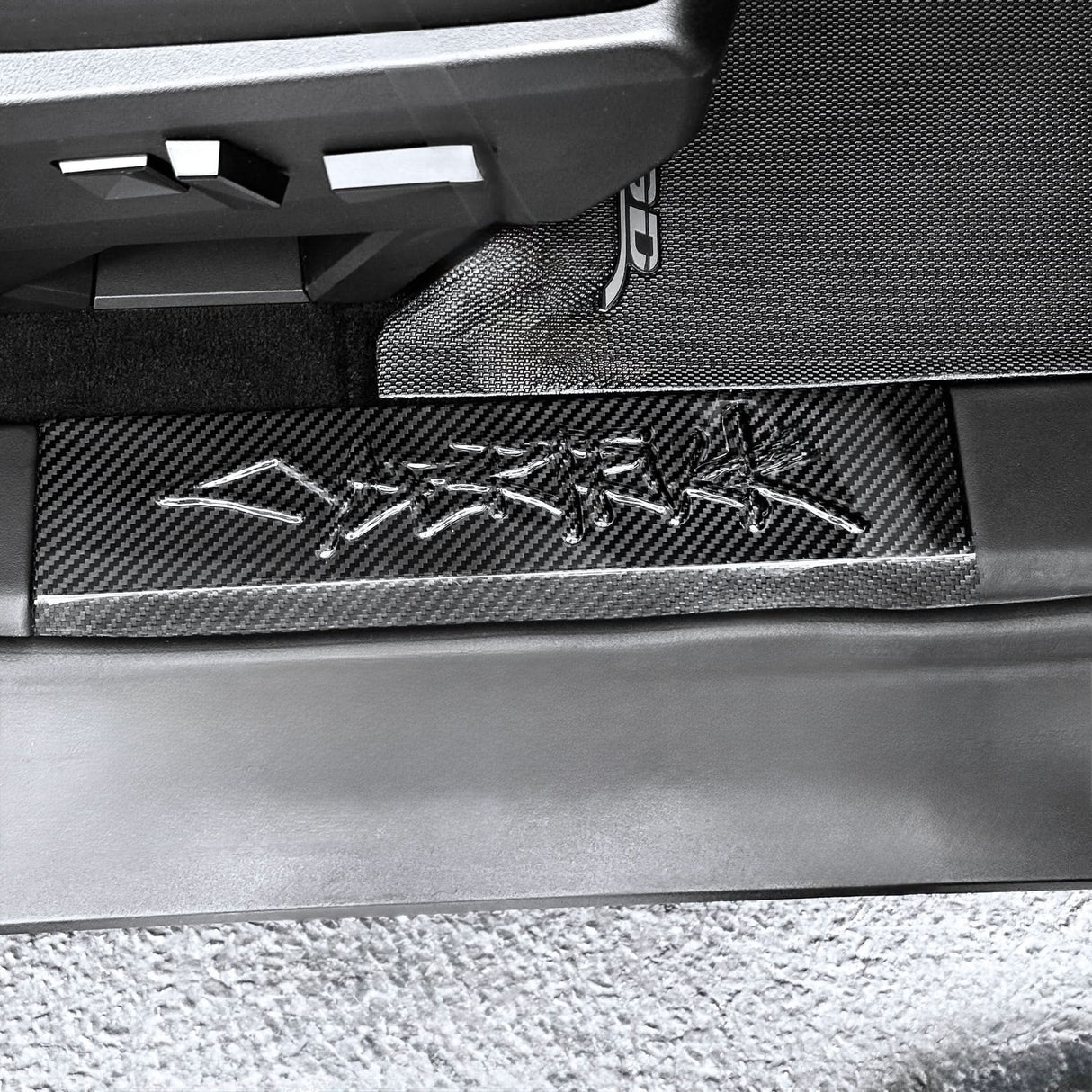 Cybertruck Performance Look Dry Carbon Fiber Front Door Sill Trim (1 Pair)