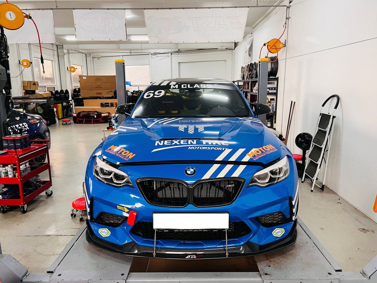 BMW F87 M2 CS Bumper Carbon Fiber Front Wind Splitter 2020-2021