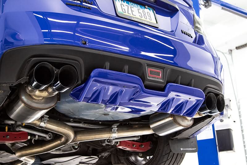 OLM A1 Style Paint Matched Rear Diffuser (Crystal White Pearl) - 2015-2021 Subaru WRX / STI