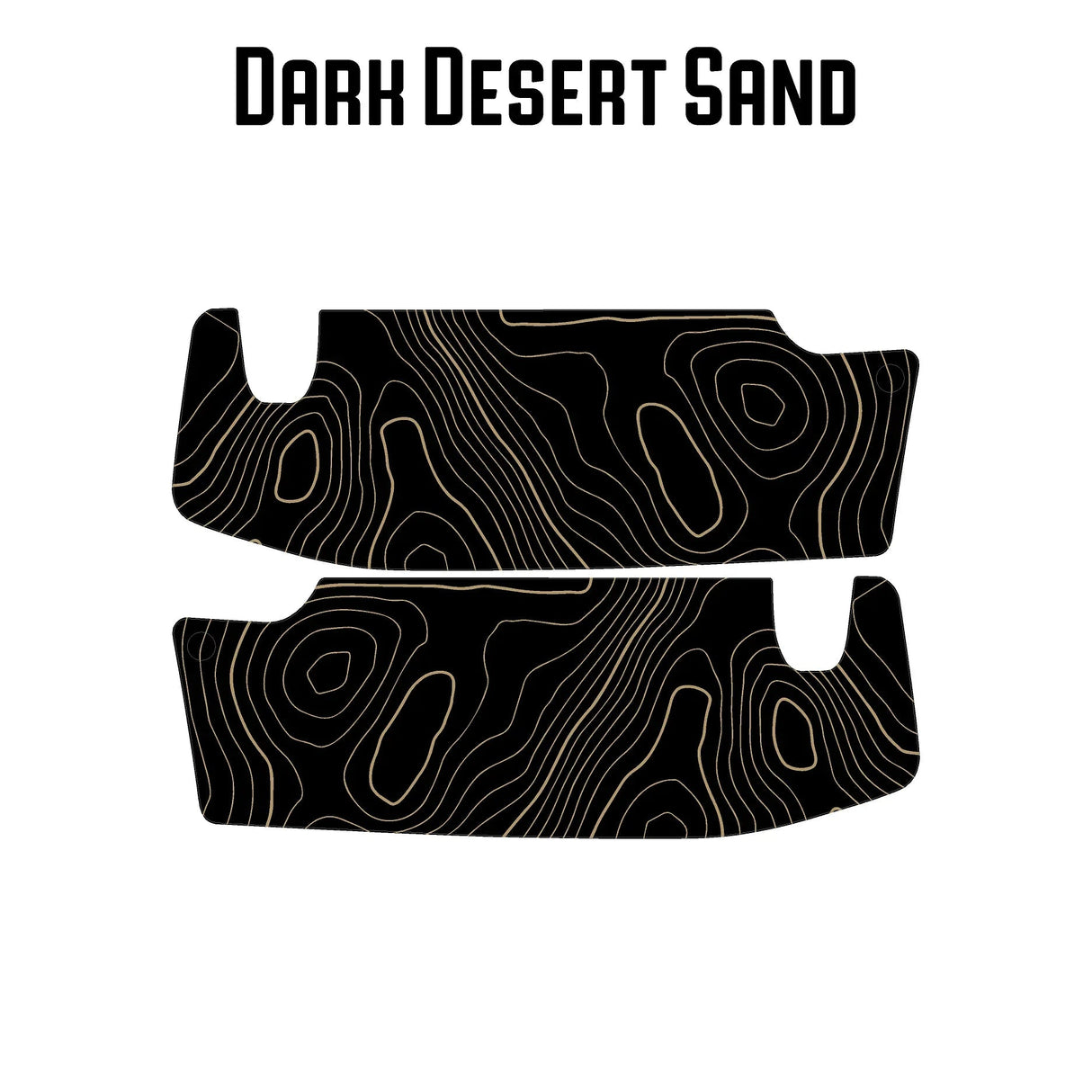 Topographic Map Sun Visor Overlays - 2018+ Jeep Wrangler JL / Jeep Gladiator JT