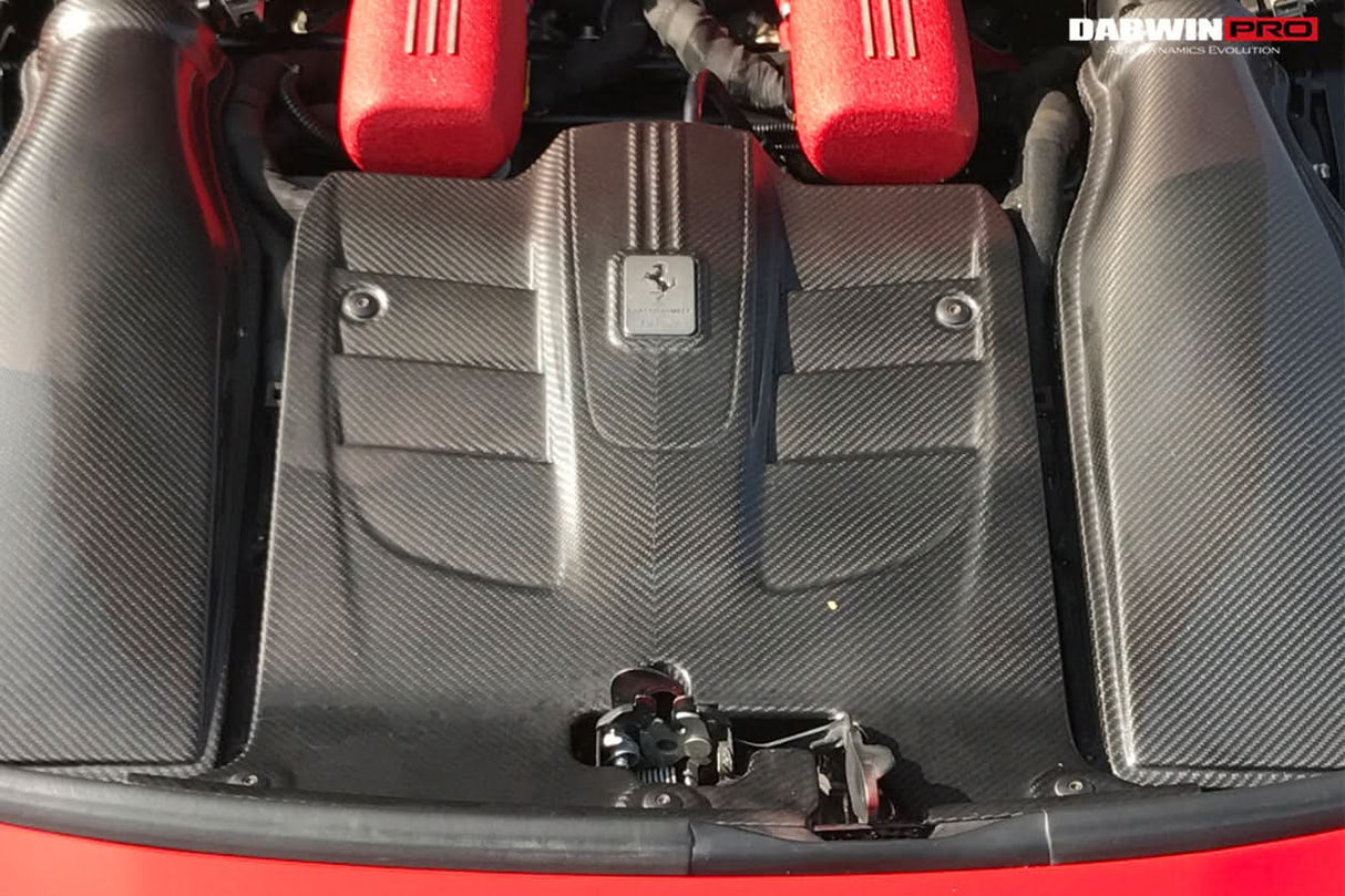 2012-2017 Ferrari F12 Berlinetta Dry Carbon Fiber Engine Cover Replacement