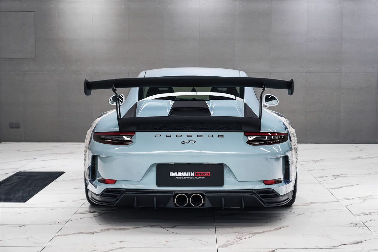 DarwinPRO 2017-2019 Porsche 911 991.2 GT3 Only BKSS Style Carbon Fiber Rear Lip Diffuser