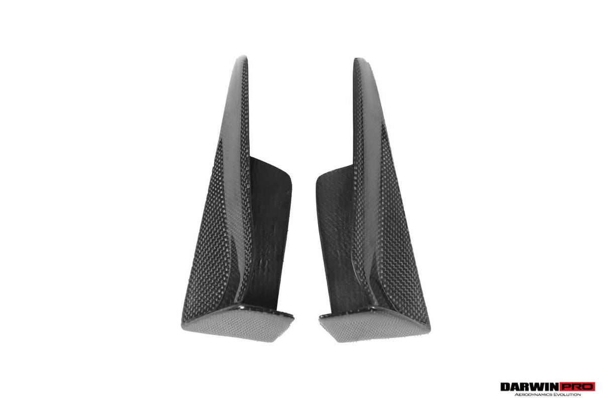 DarwinPRO 2013-2019 BMW 3 Series F30 F35 M-Tech GV Style Carbon Fiber Front Lip With Caps