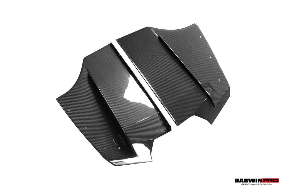 2013-2019 BMW 3 Series F30 F35 M-Tech GV Carbon Fiber Rear Lip with Diffuser & Caps