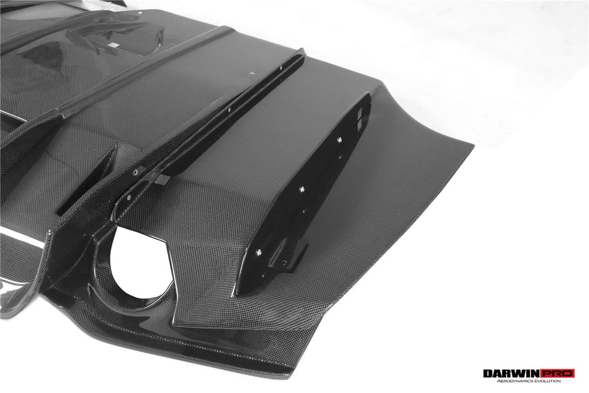 2013-2019 BMW 3 Series F30 F35 M-Tech GV Carbon Fiber Rear Lip with Diffuser & Caps