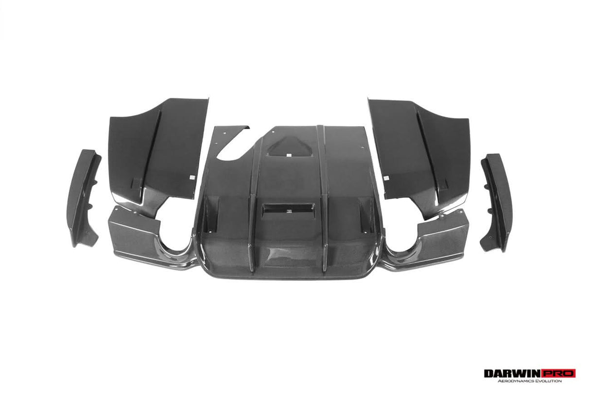 DarwinPRO 2013-2019 BMW 3 Series F30 F35 M-Tech GV Style Carbon Fiber Rear Lip with undertray