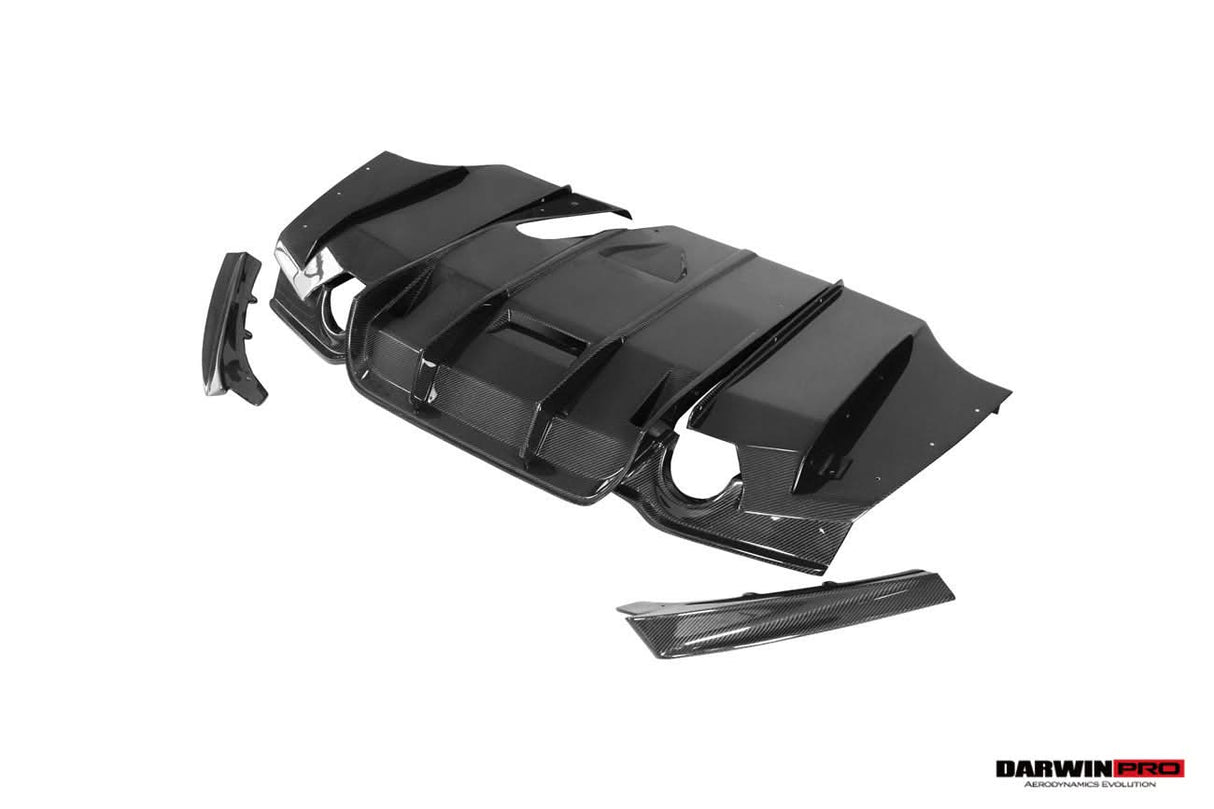 DarwinPRO 2013-2019 BMW 3 Series F30 F35 M-Tech GV Style Carbon Fiber Rear Lip with undertray