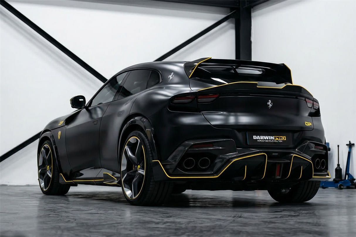2023-UP Ferrari Purosangue F175 Carbon Fiber Rear Diffuser DarwinPRO iMP Design